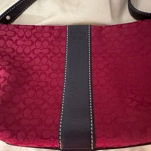 Red coach wristlet